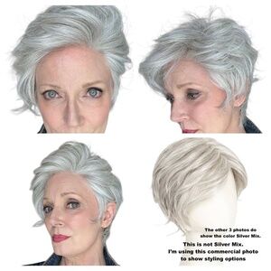 wig NWT in box COVER Ellen Wille Silver Mix short 2.2oz high heat mono part